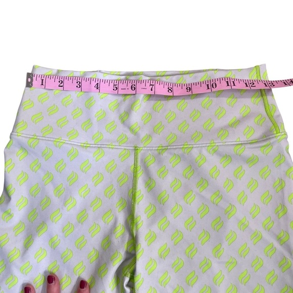 Fabletics Powerhold Lime Green & Gray Crop Leggings Sz S - Picture 6 of 7